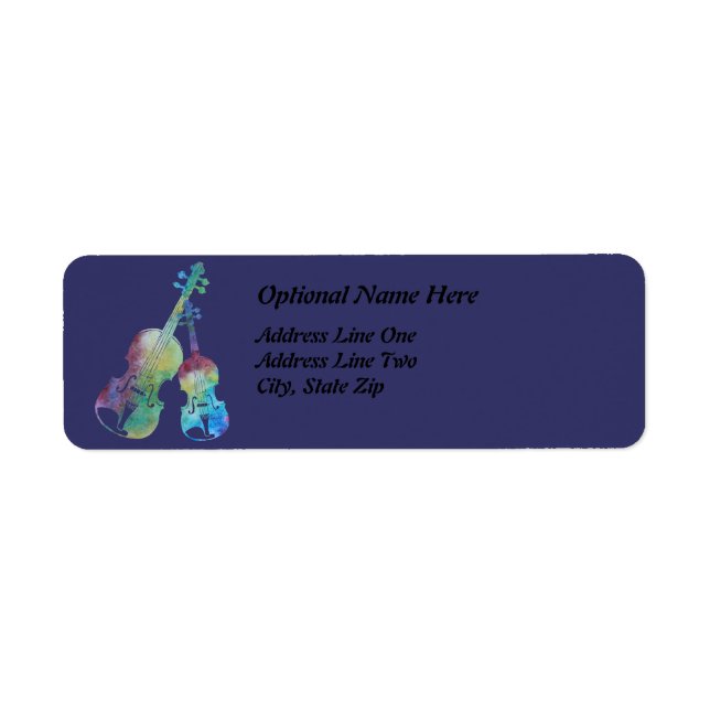 Colorwashed Violin and Viola Label (Front)