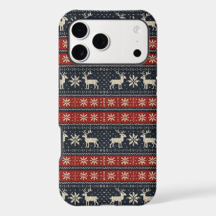 Colorwork/Fair isle traditional winter pattern iPhone 17 Pro Max Case