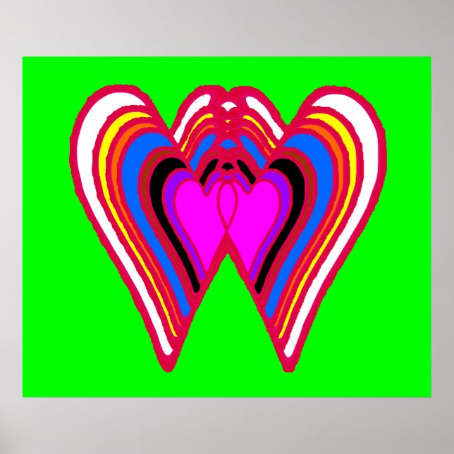 Colossal 9 Backgrounds - 2 Hearts Together jGibney Poster (Front)