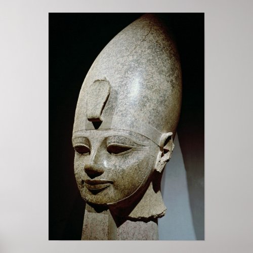 Colossal head of Amenhotep III from al_Qurnah Poster