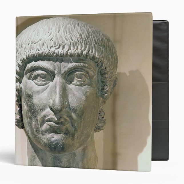Colossal head of Emperor Constantine I 3 Ring Binder (Front/Inside)