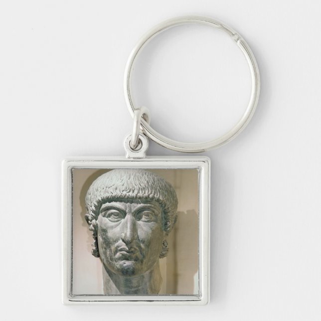 Colossal head of Emperor Constantine I Keychain (Front)