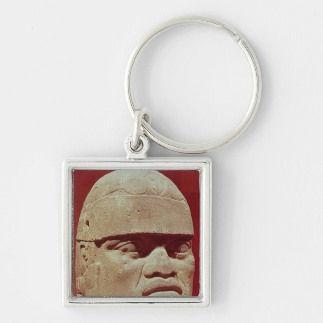 Colossal head, Olmec Keychain (Front)