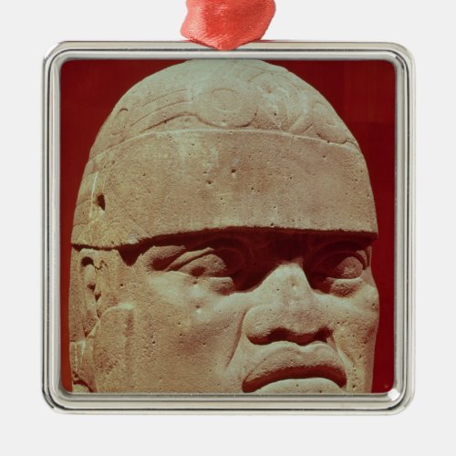 Colossal head Olmec Metal Ornament