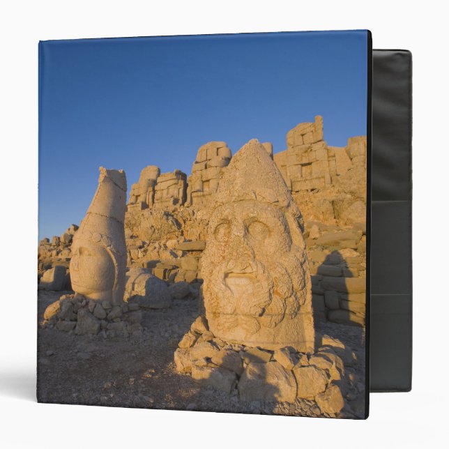 Colossal head statues of Gods guarding the 2 3 Ring Binder (Front/Inside)