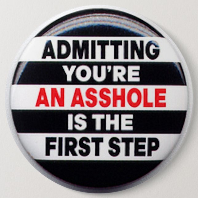 COLOSSAL Humorous, 6 inch Backpack Pins buttons (Front)