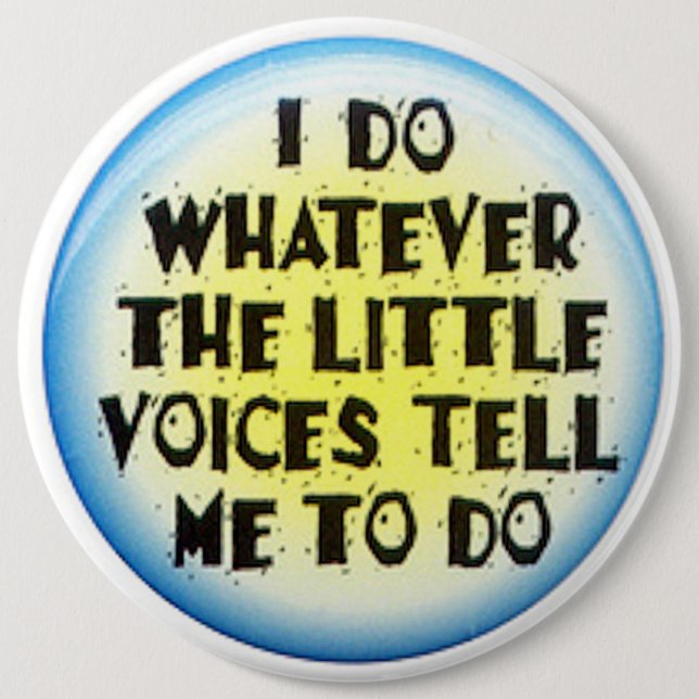 COLOSSAL Humorous, 6 inch Backpack Pins buttons (Front)