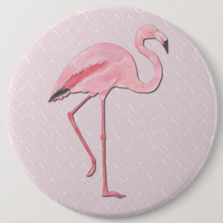 COLOSSAL Pink Flamingo, 6 inch Pins buttons