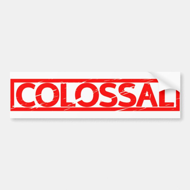 Colossal Stamp Bumper Sticker (Front)