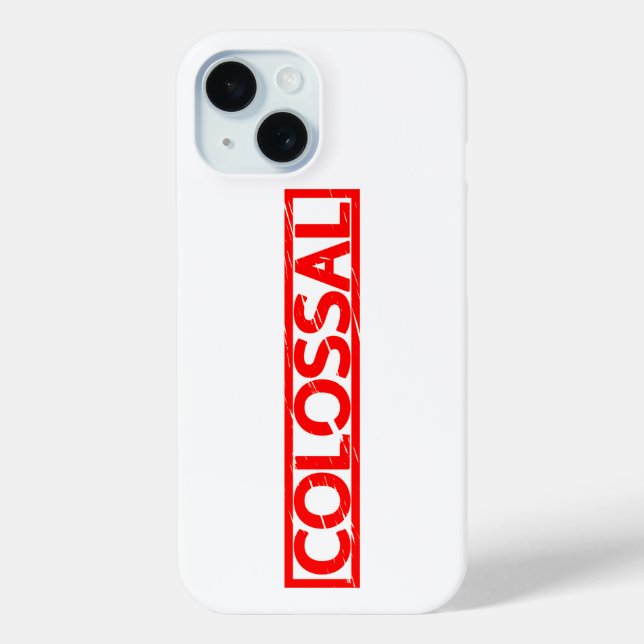 Colossal Stamp Case-Mate iPhone Case (Back)