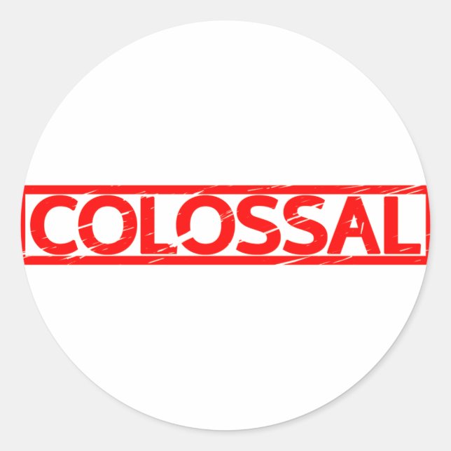 Colossal Stamp Classic Round Sticker (Front)