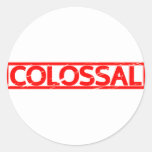 Colossal Stamp Classic Round Sticker