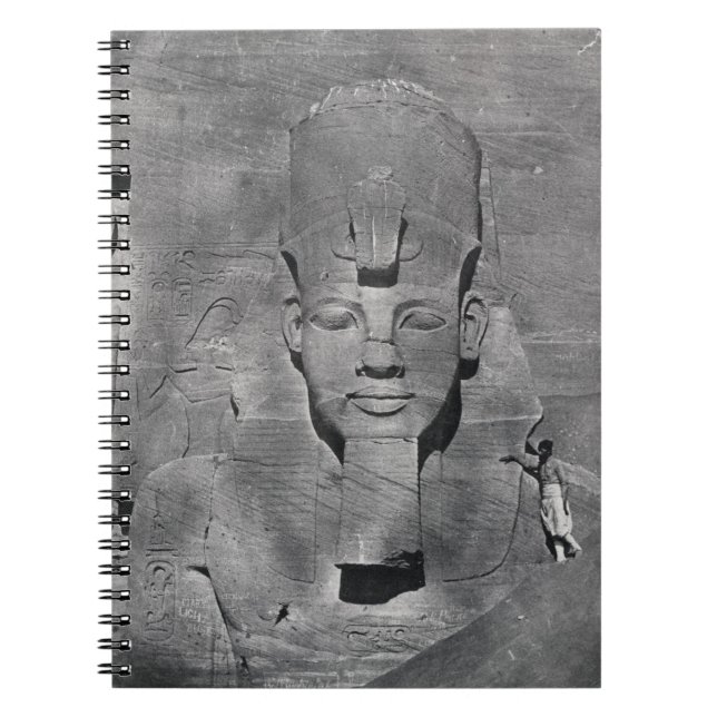 Colossal statue of Ramesses II at Abu Simbel, 1850 Notebook (Front)