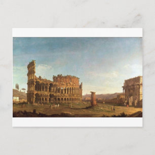 Colosseum and Arch of Constantine (Rome) Postcard