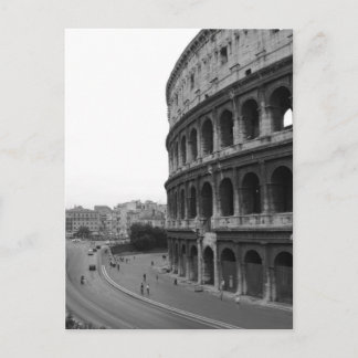 Colosseum and Road Postcard