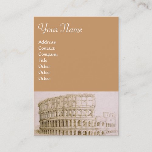 COLOSSEUM Antique ArchitectureArchitect Brown Business Card