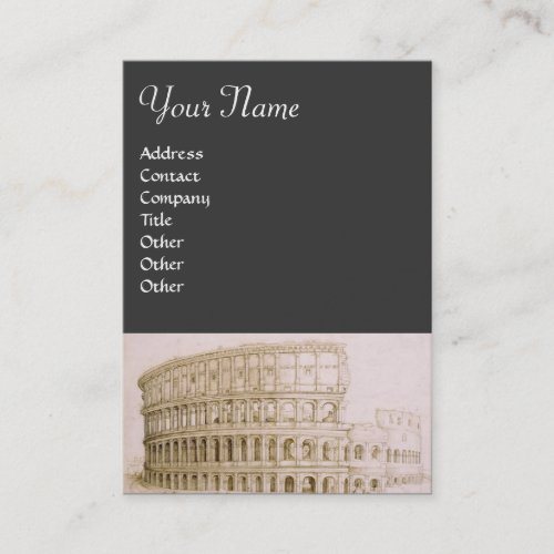 COLOSSEUM Antique ArchitectureArchitect Grey Business Card