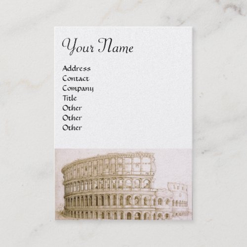 COLOSSEUM Antique ArchitectureArchitect Pearl Business Card