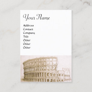 COLOSSEUM /Antique Architecture,Architect White Business Card