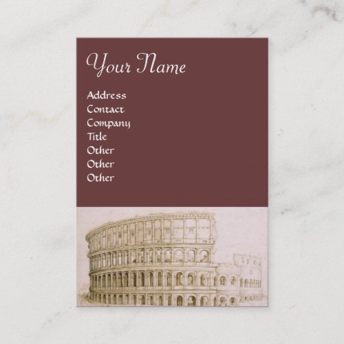 COLOSSEUM  Architecture Architect  Brown Business Card