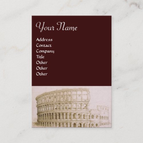 COLOSSEUM  Architecture Architect  Brown White Business Card