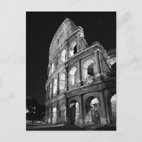 Colosseum at Night Postcard