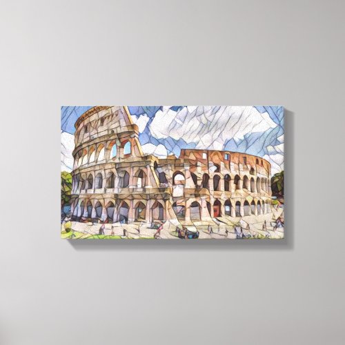 Colosseum by Mirsat Karabel Canvas Print