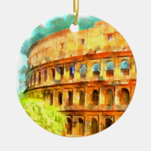 Colosseum Ceramic Ornament