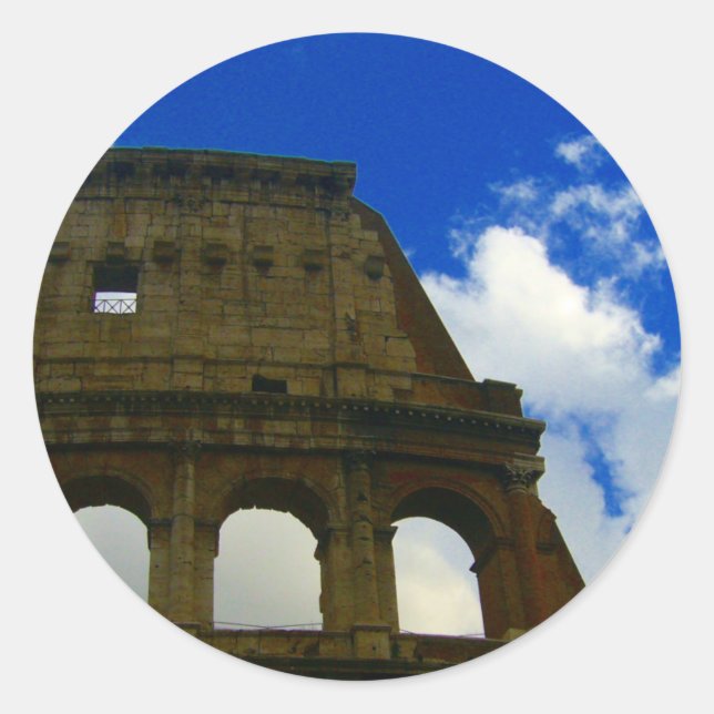 colosseum classic round sticker (Front)