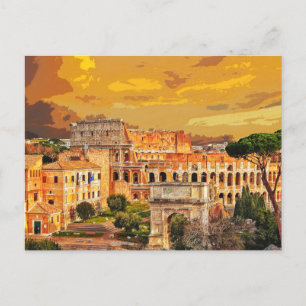 Colosseum Coliseum Italy Rome #6 Postcard