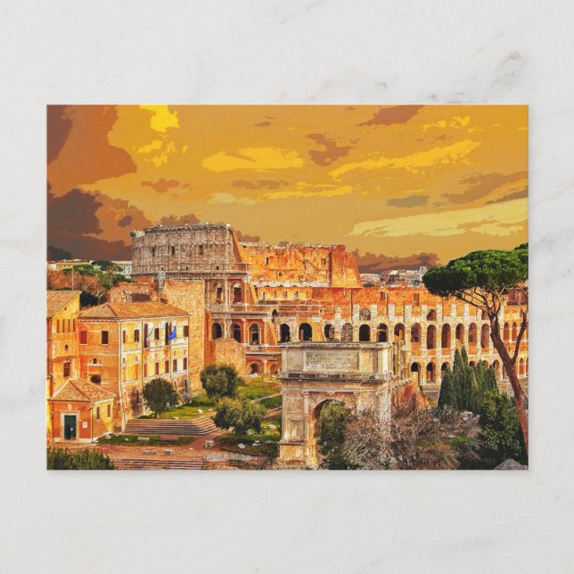 Colosseum Coliseum Italy Rome #6  Postcard (Front)