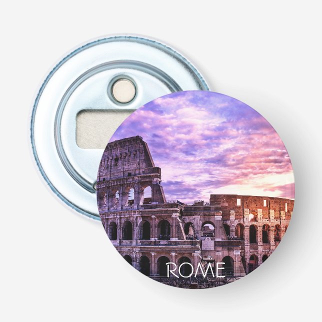 Colosseum in Rome at sunset Bottle Opener (Front)