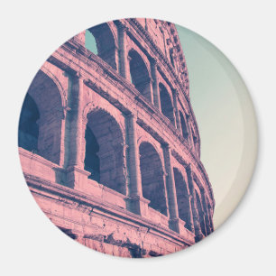 Colosseum in Rome. Monumental 3-tiered Roman Magnet