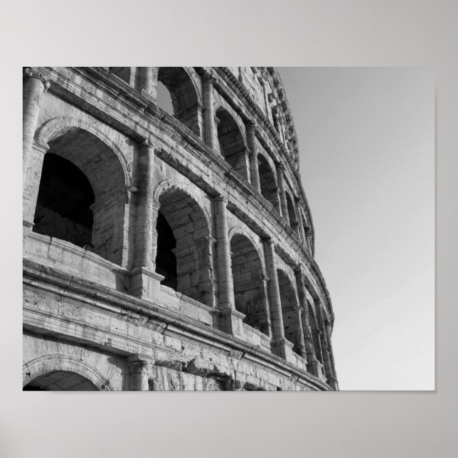Colosseum in Rome. Monumental Roman amphitheater Poster (Front)