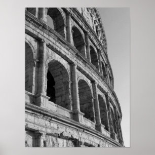 Colosseum in Rome. Monumental Roman amphitheater Poster