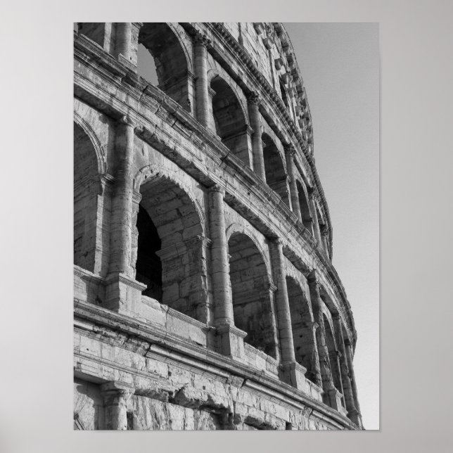 Colosseum in Rome. Monumental Roman amphitheater Poster (Front)