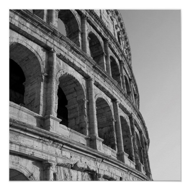 Colosseum in Rome. Monumental Roman amphitheater Poster (Front)
