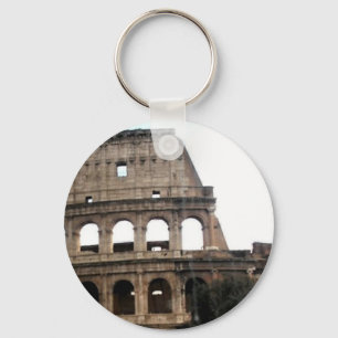 Colosseum Italian Travel Photo Keychain