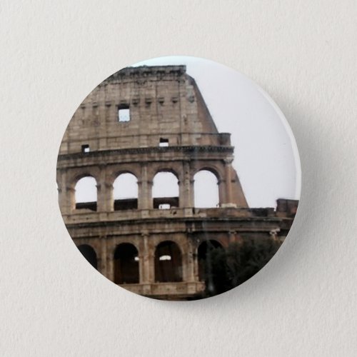 Colosseum Italian Travel Photo Pinback Button