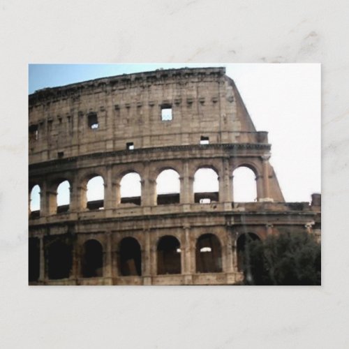 Colosseum Italian Travel Photo Postcard