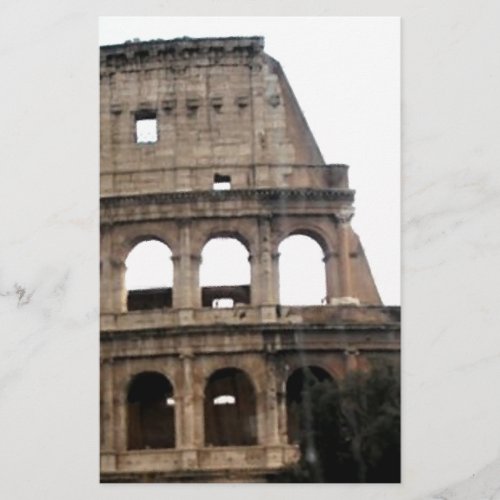 Colosseum Italian Travel Photo Stationery