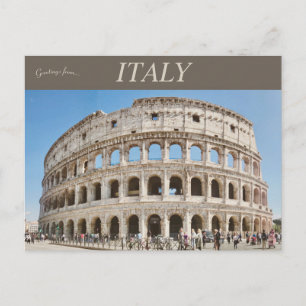 Colosseum or Flavian Amphitheatre in Rome Italy Postcard