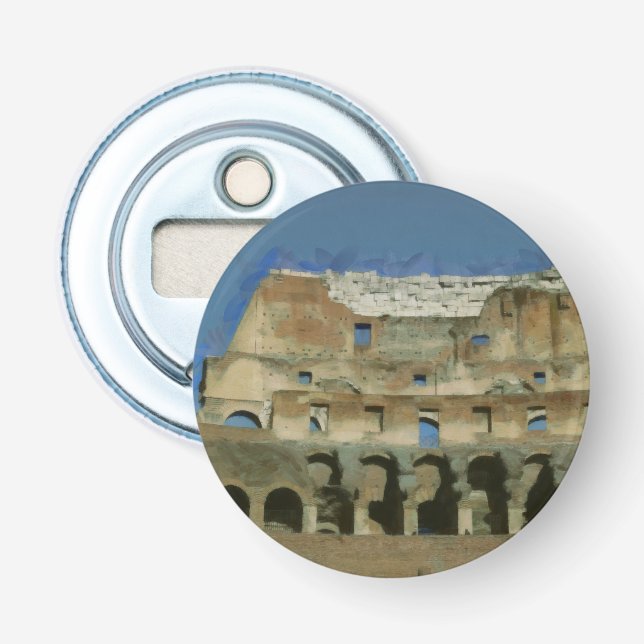 Colosseum painting, Rome Bottle Opener (Front)