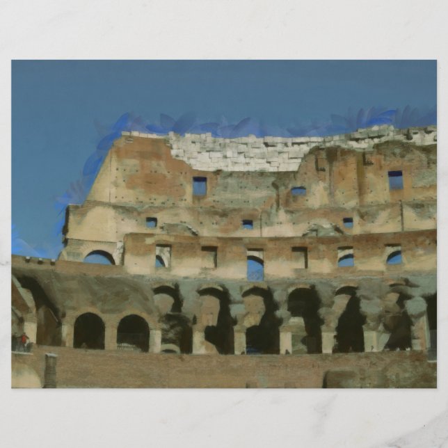 Colosseum painting, Rome Flyer (Front)