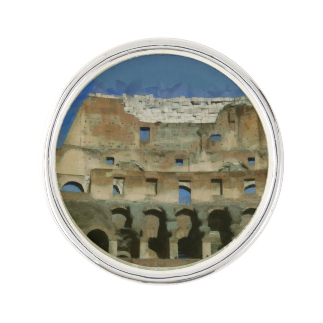 Colosseum painting, Rome Pin (Front)