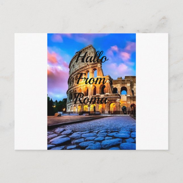 Colosseum Roma postcard (Front)