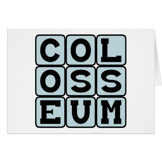 Colosseum, Roman Forum Cards (Front Horizontal)