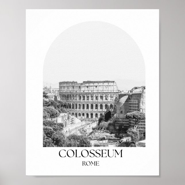 Colosseum Rome Arch Photo Print (Front)