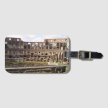 Colosseum Rome Destination Cust. Text Luggage Tag