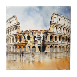 Colosseum -Rome Italy Ceramic Tile